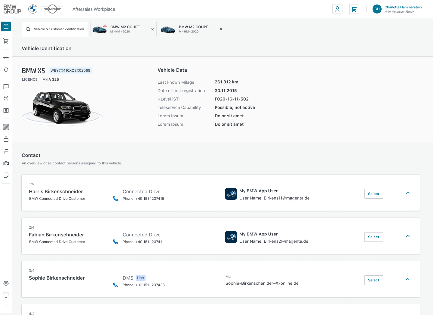 BMW high-fidelity car identification prototype