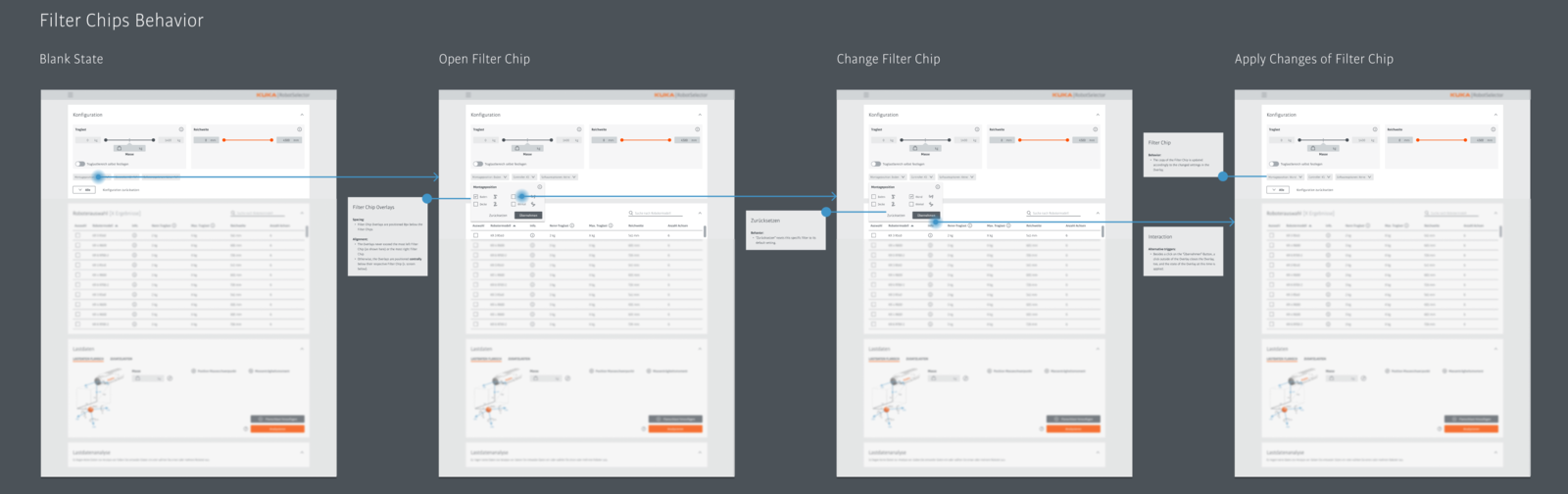 Filter chips user flow documentation